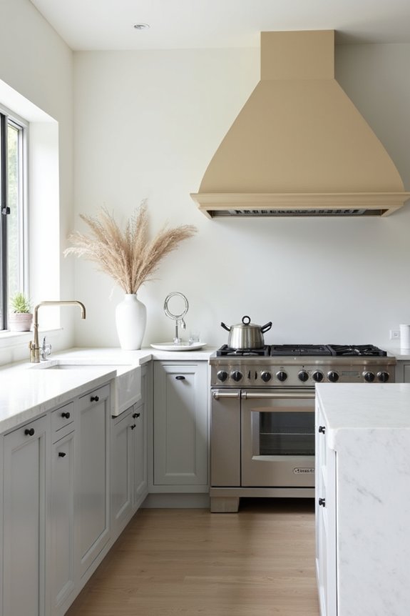white walls brighten gray kitchens beautifully