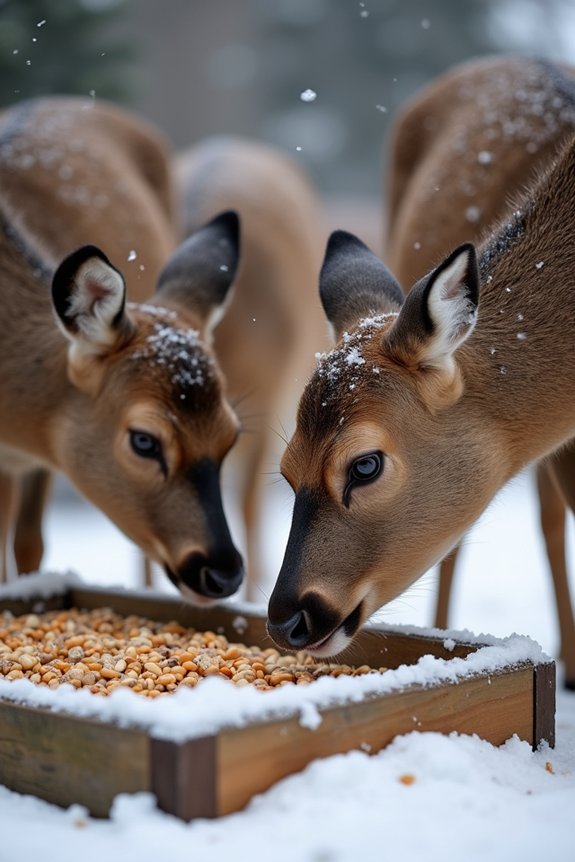 winter deer seeds legumes supplement protein