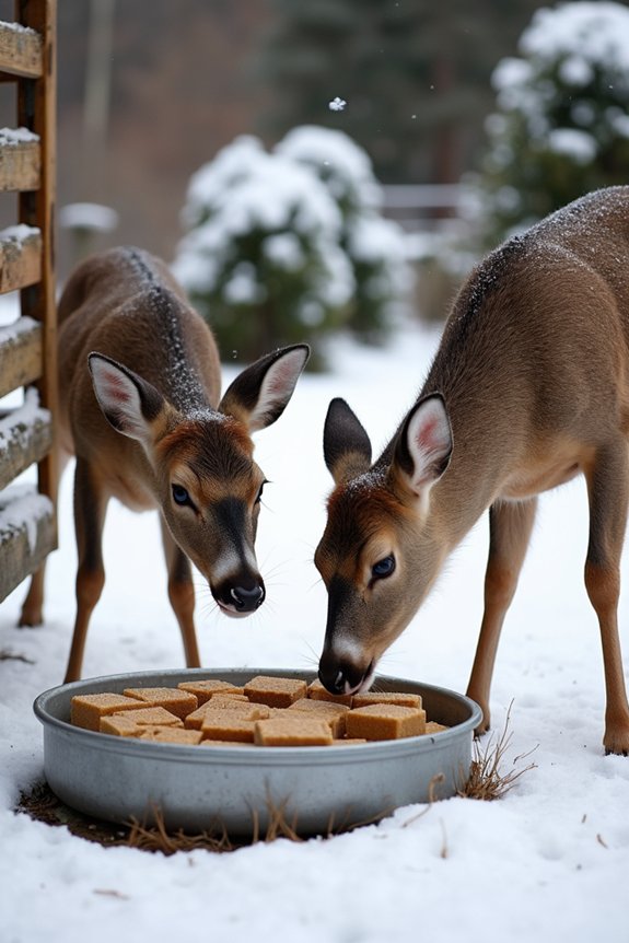 winter only nutrient blocks supplement regulate consumption